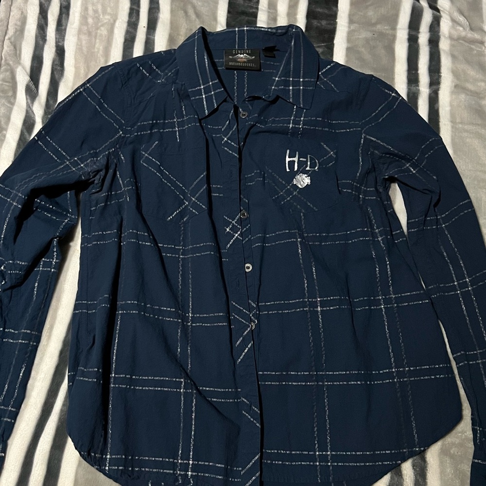 Harley Davidson Woman’s long sleeve button down shirt